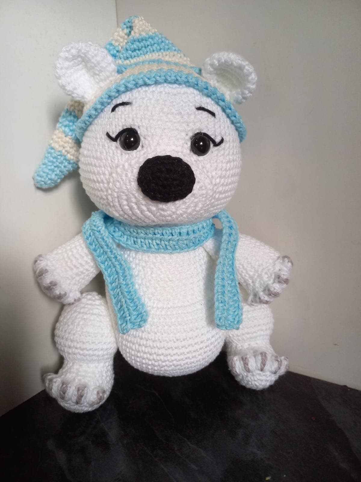 Urso Polar Em Amigurumi